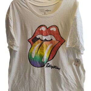 The Rolling Stones T Shirt Women's XXL Size 20 Concert Tour Band Music NEW